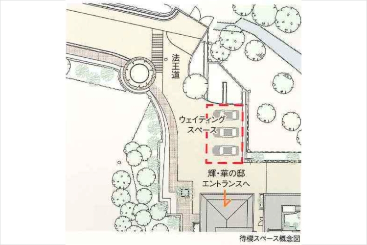 グランドヒルズ覚王山法王町待機スペース概念図