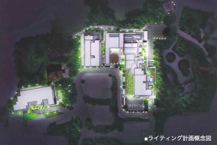 グランドヒルズ覚王山法王町ライティング計画概念図